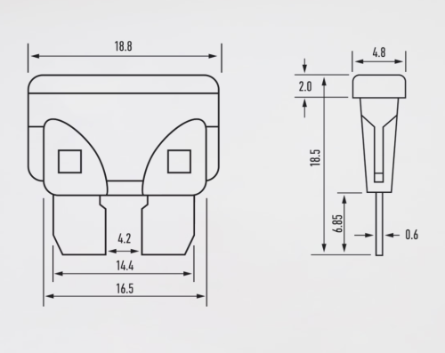 Abro masters 7.5А предохранитель флажковый