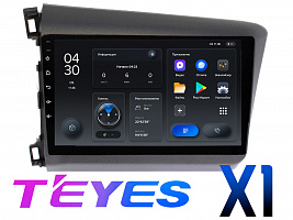 Штатная магнитола Honda Civic FB (2012 - 2015) TEYES X1 MFB дисплея (седан)