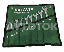 Набор ключей SATAvip 9 ключей 8-19мм