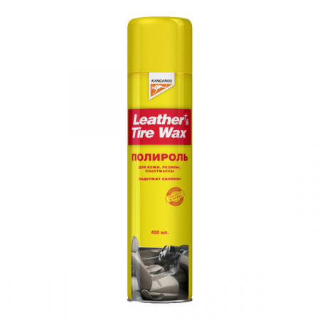 Полироль универсальный (кож.,рез.,пласт.) Leather & Tire Wax Silicon, 400мл