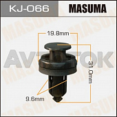 Клипса автомобильная (автокрепёж) Masuma 066-KJ