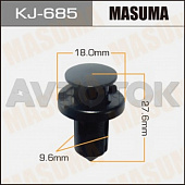 Клипса автомобильная (автокрепёж) Masuma 685-KJ