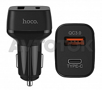 Зарядный блок в прикуриватель Hoco 2 USB (Быстрая Зарядка!)  Z-15