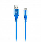 Кабель SMARTBUY USB - 8pin в рез.оплет. Gear, 1м. мет.након, синий