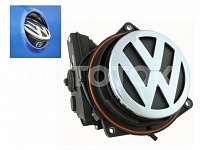 Штатная камера заднего вида Volkswagen Golf 6 в эмблему