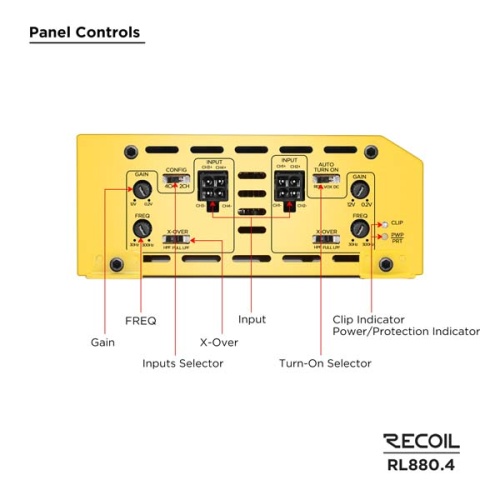 Recoil RL880.4 усилитель