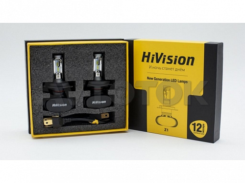 Лампа светодиодная "HiVision" Headlight Z1 (H4,6000K)