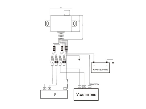 Aura ALC-006VU универсальный выносной регулятор уровня для усилителей 
