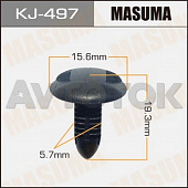 Клипса автомобильная (автокрепёж) Masuma 497-KJ