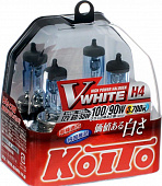 Лампа Koito Whitebeam H4 12V 60/55W (100/90W) 3700K (комплект 2 шт.) P0746W