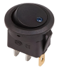 Выключатель клавишный 12V 20А (3с) ON-OFF черный квадрат
