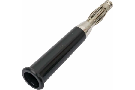 Штекер Banana Jack черный