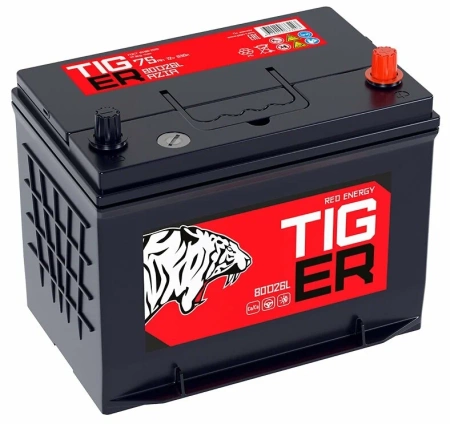 Аккумулятор Tiger Red Energy 80D26L 75Ач 630А