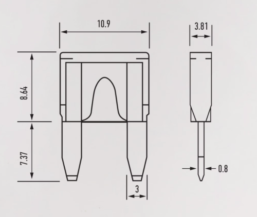 Abro masters 15А предохранитель флажковый