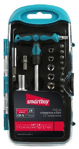 Отвёртки с набором бит 29 предметов Smartbuy One Tools 