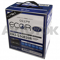 Аккумулятор GS Yuasa ECO.R HV S34B20R AGM емк.35А/для гибрида