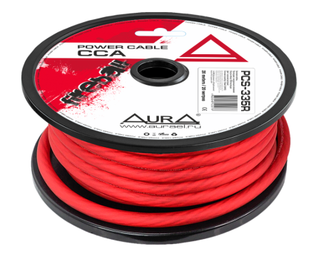 Aura PCS-335R кабель силовой красный 2GA (20 м)
