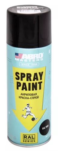 ABRO MASTERS краска-спрей (черный глубокий)