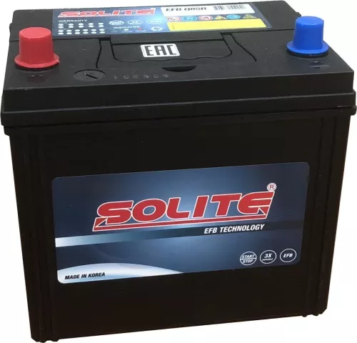 Solite EFB Q85R 70Ач 730А аккумулятор автомобильный Solite EFB Q85R 70Ач 730А аккумулятор автомобильный