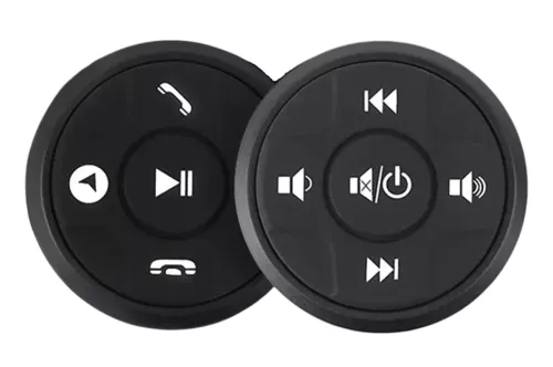 Кнопки руля универсальные круглые подсветка синяя