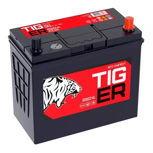 Аккумулятор Tiger Red Energy 65B24L емк. 50А/ч п.т.460А Аккумулятор Tiger Red Energy 65B24L емк. 50А/ч п.т.460А