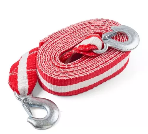 Трос буксировочный AUTOPROFI 10 тонн 2 крка сумка 5 метров 55мм ширина