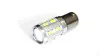 Светодиодная лампа 12V BA15S белая, 12 SMD 5630 диодов и 1 диод CRL линза, двухконтактная