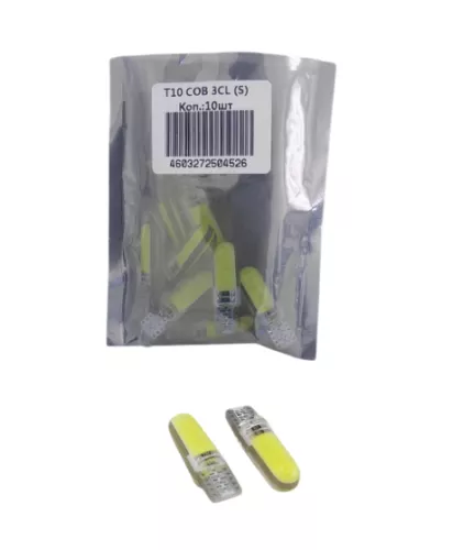 Лампа светодиодная Т10 (W2,1*9,5d) белая, 24 SMD 1206 диодов б/ц Лампа светодиодная Т10 (W2,1*9,5d) белая, 24 SMD 1206 диодов б/ц