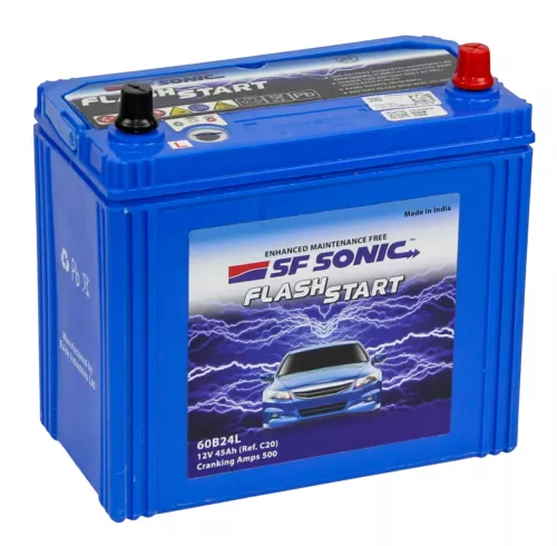 SF SONIC 6СТ-45.0 (60B24L) тонк.кл 45Ач 500А аккумулятор автомобильный  SF SONIC 6СТ-45.0 (60B24L) тонк.кл 45Ач 500А аккумулятор автомобильный