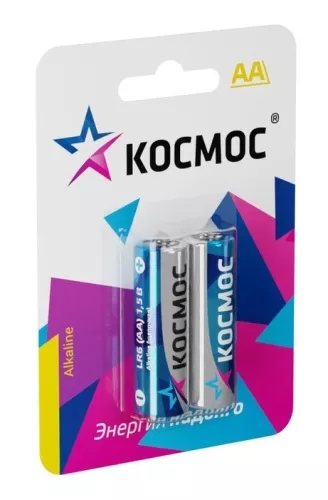 Батарейка КОСМОС LR6(AA) BL2 Батарейка КОСМОС LR6(AA) BL2