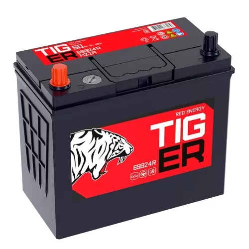 Аккумулятор Tiger Red Energy 65B24R емк. 50А/ч п.т.460А Аккумулятор Tiger Red Energy 65B24R емк. 50А/ч п.т.460А