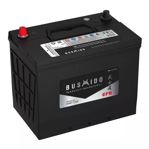 BUSHIDO EFB 130D26L CA 80Ач 730А аккумулятор автомобильный BUSHIDO EFB 130D26L CA 80Ач 730А аккумулятор автомобильный
