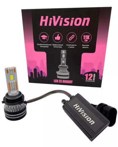 Лампа светодиодная HiVision Z3 Bright H4 6000K Лампа светодиодная HiVision Z3 Bright H4 6000K