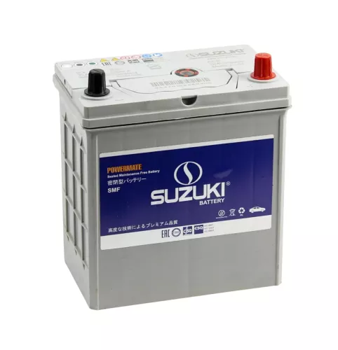 Аккумулятор SUZUKI 6СТ-35.0 (35B20R)  тонк.кл.  емк 35 A/ч п.т. 305а