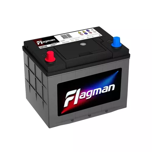 Flagman 70B24R 55Ач 490 а CA аккумулятор автомобильный Flagman 70B24R 55Ач 490 а CA аккумулятор автомобильный