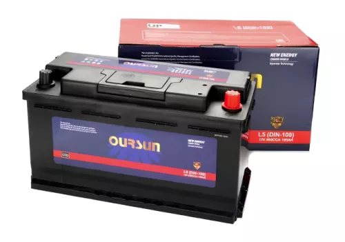 Oursun DIN L5 (DIN-100) 100Ач 850 А аккумулятор автомобильный Oursun DIN L5 (DIN-100) 100Ач 850 А аккумулятор автомобильный