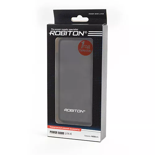 Robiton Li14-K внешний аккумулятор (Power Bank) черный