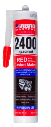 ABRO MASTERS герметик прокладок высокотемпературный (красный) 310 мл