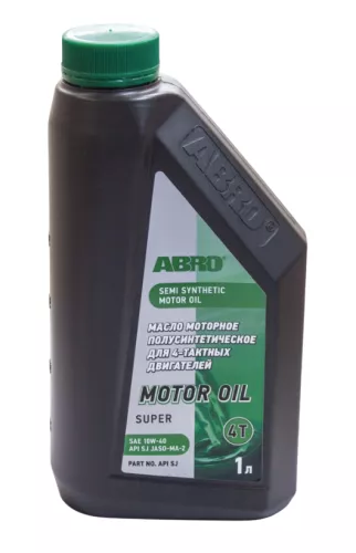 ABRO масло моторное полусинтетическое, API для четырехтактных двигателей 