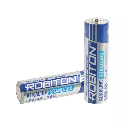 Батарейка ROBITON STANDARD LR6 (AA) BL2 Батарейка ROBITON STANDARD LR6 (AA) BL2