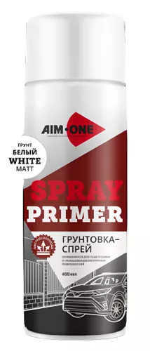 AIM-ONE грунтовка-спрей 450ml (белый матовый)