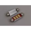 Светодиодная лампа 12V 11-39 (SV8,5) белая, 10 SMD 4014 диодов, Canbus обманка, биполярная