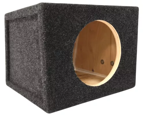 Корпус для сабвуфера BOX-81 графит (ЗЯ, 8" стенка скос)