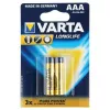 Батарейка Varta LongLife LR03 2шт. Батарейка Varta LongLife LR03 2шт.