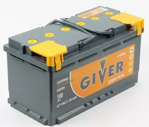 GIVER HYBRID 6CT -100.0 100Ач 820А аккумулятор автомобильный GIVER HYBRID 6CT -100.0 100Ач 820А аккумулятор автомобильный