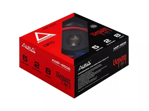 Aura AMP-4508  комплект кабелей для усилителя 2x8AWG 5 метров