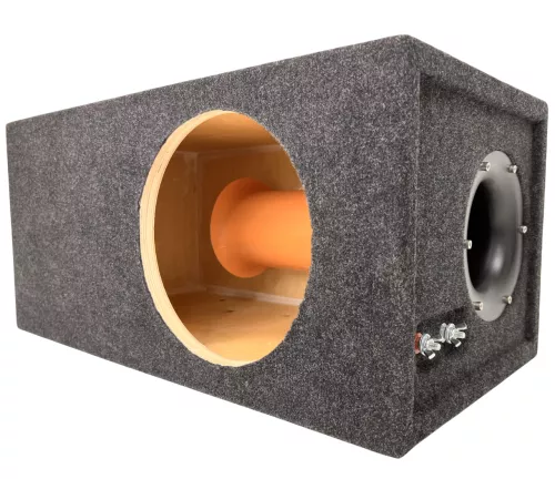 Корпус для сабвуфера BOX-10Т40 графит ( 10", 40 л. 110 труба) Корпус для сабвуфера BOX-10Т40 графит ( 10", 40 л. 110 труба)