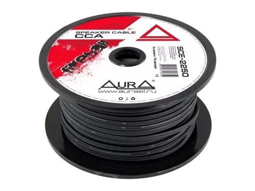 Aura SCE-2250MKII кабель акустический черный 14GA (75 м) (с характеристиками)