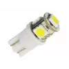 Светодиодная лампа 12V Т10 (W2,1*9,5d) белая, 9 SMD 5050 диодов Candus обманка без цоколя