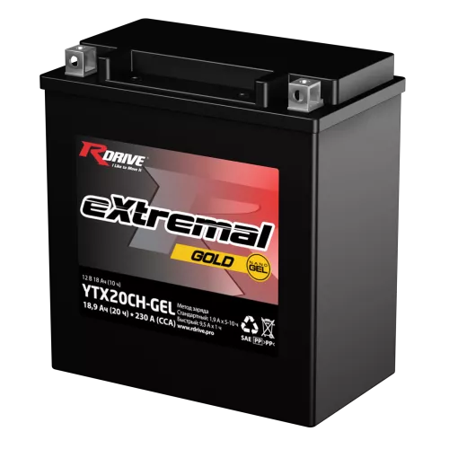 Аккумулятор Rdrive eXtremal Gold YTX20CH-GEL Аккумулятор Rdrive eXtremal Gold YTX20CH-GEL